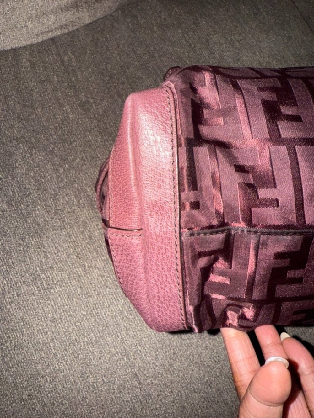Vintage Fendi Zucca Zip Code Bolsa Belt Nylon Jacquard Zucca FF Monogram Bag - Picture 9 of 16